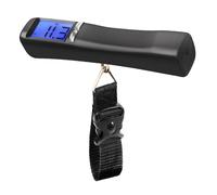 Pèse-bagage Digital 50Kg Affichage LCD Rétroéclairé 4 Unités de mesure Noir