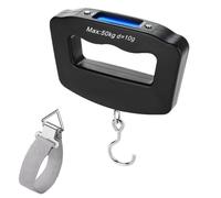 Pèse Bagage Electronique,Pèse-bagages numérique avec crochet de suspension - Écran LCD rétroéclairé de 50 kg - Sac étanche