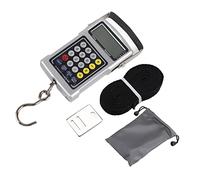 Pèse Bagage Equilibre électronique Pêche numérique Échelle de Crochet Poisson pesant balance Portable électronique 7 en 1 balance numérique avec écran LCD rétro-éclairé calculateur de température
