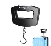 Pèse-bagages électronique - 50 kg - Balance de voyage rétroéclairée avec écran LCD numérique - Balance de poisson - Balance de valise alimentée par piles Accessoires de voyage pour la pêche et les