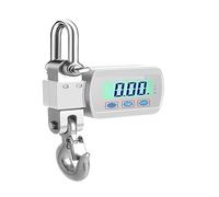 Pèse-bagages portable, Conversion d'unité de rétroéclairage LCD multicolore 500 kg/300 kg(500kg Silver)