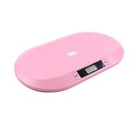 Pèse Bébé Électronique 55*32*2.7cm Pèse-personne numérique 20 kg avec affichage LED pour nouveau-né, bébé, peut également être utilisée comme balance pour animaux, capacité de petits animaux, rose