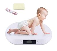 Pèse-bébé électronique numérique 20 kg - Surface de pesée 55 x 32 x 2,7 cm - Affichage numérique LCD - Taille 6 x 2,1 cm - Pèse-bébé