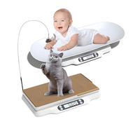 Pèse-bébé numérique 3 en 1 avec 2 plateaux amovibles, balance LED pour animaux domestiques avec fonction tare/Hold, capacité de 66 lb