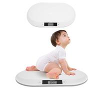 Pèse-bébé numérique avec écran LCD, plusieurs modes de pesée pour animaux de compagnie et bébés, jusqu'à 20 kg, 55 cm x 32 cm x 2,7 cm