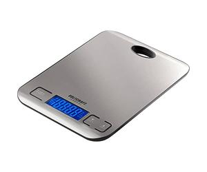 Pèse-lettre VOLTCRAFT TS-5000/1-Alu Plage de pesée (max.) 5 kg Lisibilité 1 g à pile(s) acier inoxydable