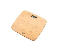 Pèse-personne AD 8173 - en bambou pour salle de bain - Indicateur de batterie faible - Capacité maximale : 150 kg