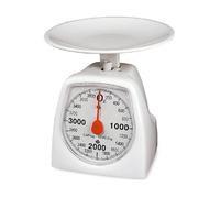 EDM Balance de cuisine mécanique 07621 Plastique Blanc Max 4 kg