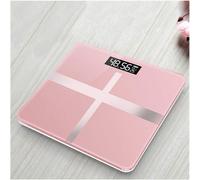 Pèse-Personne Au Sol Pour Salle De Bain,Verre De Charge Usb,Balance Numérique Électronique Intelligente,Balance De Poids,Écran Lcd,Mesure Précise(Couleur : Croix Or Rose)(Croix Or Rose)