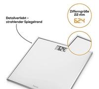 Pèse-personne - BEURER - GS 120 - Compact en verre - Capacité 150 kg - Graduation 100 g