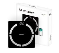 Pèse-personne connecté avec Bluetooth, charge maximale 180 kg - Noir