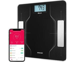 Pèse-personne connecté SENCOR SBS 8002BK Bluetooth IMC 180 kg Noir