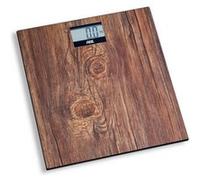 ADE Pèse-personne électronique BE2004, verre/bois, 180 kg/100 g, grand écran, surface antidérapante