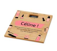 Pèse-Personne Électronique En Bambou Balance Personnalisé Avec Afficheur Lcd ¿ Cadeau À Personnaliser Pour Femme Cadeau D¿Anniversaire Accessoire Pour Elle Parfait