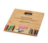 Pèse-Personne Électronique En Bambou Balance Personnalisé Avec Afficheur Lcd ¿ Cadeau À Personnaliser Pour Femme Cadeau D¿Anniversaire Accessoire Pour Elle Parfait