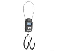 Pèse-personne électronique pour vélo, balance numérique suspendue avec double crochet pour une mesure précise du poids du vélo, corps en métal portable en noir