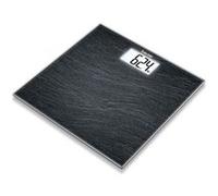 Beurer Pèse-personne en verre GS 203 Écran LCD Motif ardoise 150 kg Taille XL