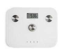 Livoo Pèse-personne impédancemètre DOM465W - 6 indicateurs, 150 kg, préc. 100 g, 4 mémoires