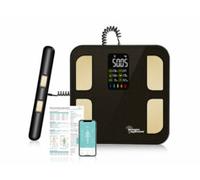 Pèse-personne impédancemètre - newgen medicals - Rechargeable - Bluetooth - 180 kg - Écran LED couleur