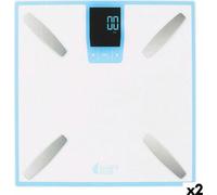 Pèse-personne intelligent LongFit Care multifonction Blanc (2 pièces)