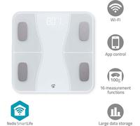 Pèse-Personne Intelligent SmartLife | Bluetooth® | BMI / BMR / Eau / Graisse / Muscles / Os / Poids | 12 | Charge max.: 180 kg | Android™ / IOS | ABS / Verre | Blanc