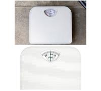 Pèse personne - LIVOO - Mécanique - Gris - Capacité 130 kg - Écran panoramique