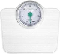 Pese-personne mécanique rétro - LIVOO - DOM490 - Sans pile - Max 136 kg - Métal antidérapant - Blanc