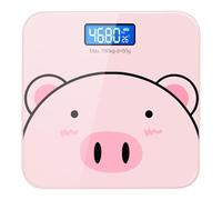 Pèse-Personne Numérique avec Chargement USB & Design Dessin Animé Mignon | Balance Corporelle Intelligente Précise | Marche/Arrêt Automatique et Écran Facile à Lire pour Hommes, Femmes, Kids