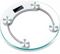 Pèse-Personne Numérique Avec Technologie Step-On Et Capteurs De Haute Précision En Verre Trempé,Pèse-Personne Avec Écran Lcd Jusqu'À 180Kg & Précision 100 Grammes,Balance De PoidsKg/Lbs/St