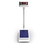 Pèse-personne numérique avec tige de hauteur rétractable, échelle électronique pour une mesure précise du poids et de la taille, idéale pour la surveillance de la santé à domicile