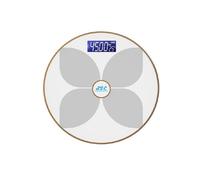Pèse-Personne Numérique Impédance,Connexion Bluetooth,Capteur De Précision,Professionnel,Ultra Mince,En Verre Trempé,Avec Écran Lcd,Max 180 Kg(Blanc)