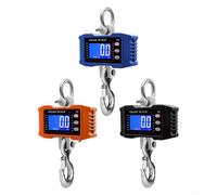 Pèse-personne numérique industrielle suspendue avec capteur et écran LCD pour entrepôt et manutention de matériaux Bleu 1000 kg