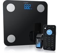 Pèse-personne numérique Mybeo, balance d'analyse corporelle, balance corporelle intelligente, balance de graisse corporelle avecd'application Bluetooth, compatible avec les smartwatches, les trackers