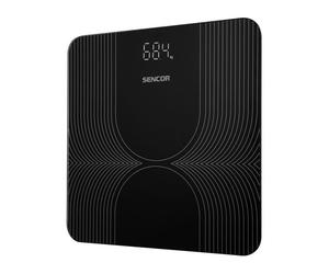 Pèse-personne numérique SENCOR SBS 2476BK plateau verre trempé 180 kg précision 100 g Noir