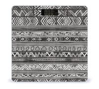 Pèse-personne numérique tribal durable gris pour poids corporel, haute précision, écran LCD, facile à lire, alimenté par piles