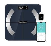 Pèse Personne Numériques Balance Connectée Bluetooth Impédancemètre avec 13 Données Corporelles(BMI/Graisse Corporelle/Masse Osseuse
