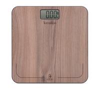 Terraillon Pèse-personne Power Free Natura – Électronique sans piles (dynamo), 180 kg, décor noyer