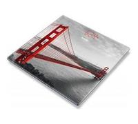 BEURER GS 215 pèse-personne en verre San Francisco, pèse-personne numérique avec marche en verre de sécurité, capacité jusqu'à 180 kg, écran Magic, affichage Dot-Matrix