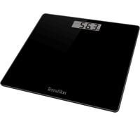 - Pèse Personne Tsquare Noir-Compact Et Ultra Plat 26Cm X 26Cm-Plateau Verre-Large Écran Lcd-Capacité 180Kg-Graduation 100G-Noir