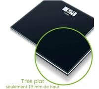 Pèse-personne en verre noir