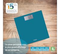 -Pèse Personnes Électronique Avec Grand Plateau, Grand Écran, Gros Chiffres Et Grand Affichage-Pèse-Personne Design Et Précis- Capacité Maximale De 180Kg-Piles Incluses-Garantie 15 Ans