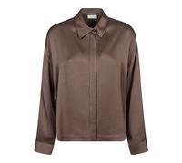 Peserico, Femme, Blouses et Chemises, Brun, Taille: 36 FR Camicia in raso fluido martellato