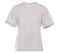 Peserico - T-shirt Lam Rayures - Femme - Tops - Beige - Taille: 40 FR