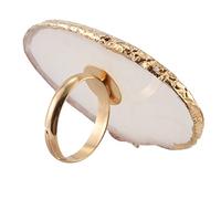 Pesfehhy 1 Pc Palette De Bague À Art D'ongle De Couleur Pierre Avec RÉSine Plaque De Bague De Doigt Gel UV Acrylique Base De CrÈMe Polonaise ÉQuipements D'art D'ongle De MÉLange