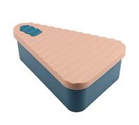 Pesfehhy 1 PCS Pizza Restes Conteneur de Stockage Boîte Organisateur de Pizza Économiser de l'espace Réutilisable Pizza Slicone Conteneur de Stockage Bleu