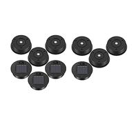 Pesfehhy 10 Pcs Lampes Solaires Noires Lampes Solaires Remplacement Top Lanterne Solaire Pièces LED Panneau Solaire Lanterne Couvercle Lumières pour Suspendre Extérieur