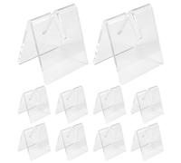 Pesfehhy 10 PièCes SéRies Clair Acrylique Couteau Lame PréSentoir Supports Couteau Pliant PréSentoir Titulaire Couteaux de Poche Vitrine Rack