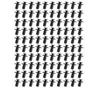 Pesfehhy 100 Pcs Car Push Type Noir Rivets en Plastique Attache 6mm Trou