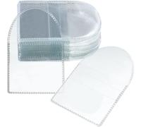 Pesfehhy 100 Pièces à Rabat pour Pièces de Monnaie à Poche, Porte-Monnaie Individuels en Plastique Transparent de 2 Pouces, Petits Manchons pour Pièces de Monnaie Durables et Faciles à Installe