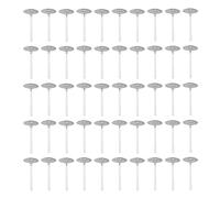 Pesfehhy 1000 PièCes/Lot MèChes de Bougie 1 Pouce MèChe de Bougie à Faible FuméE avec Onglets en MéTal MèChes de LumièRe de Thé pour la Fabrication de Bougies